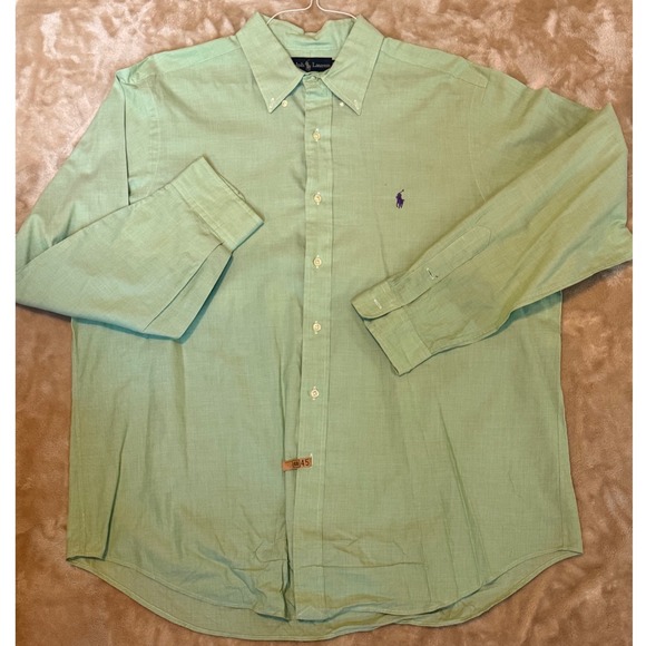 Polo Ralph Lauren Other - Polo Ralph Lauren Mens XL Classic Fit Button Down Shirt Green Long Sleeve Pony